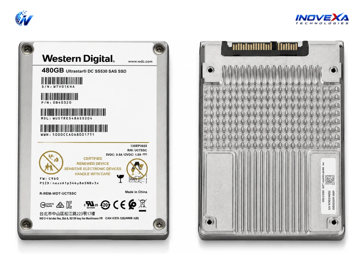 Western Digital Ultrastar DC SS530 480GB Enterprise SAS SSD